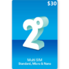 2degrees Mobile $30 NZD Prepay Digital Top Up Vouchers (Email Delivery)