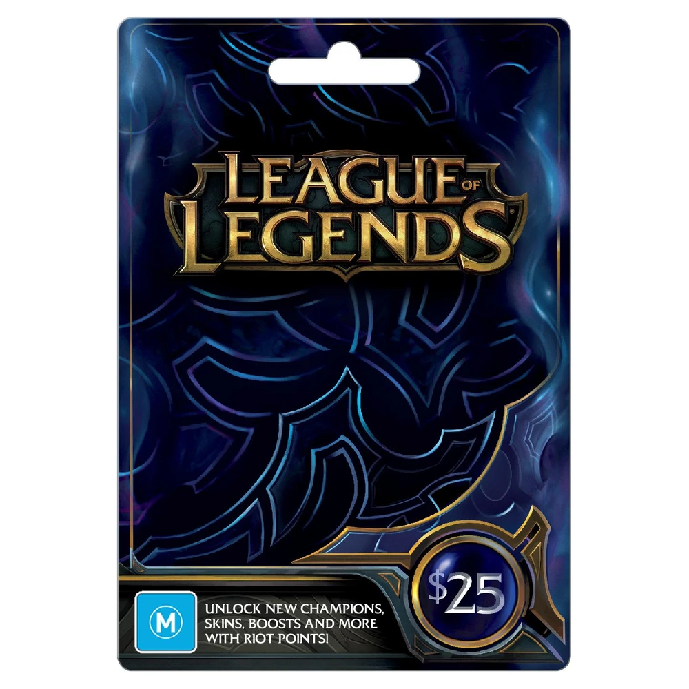League of Legends Game $25 NZD Prepaid Digital Gift Card