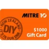 Mitre 10 $1000 NZD Physical Gift Card (Express Delivery)