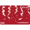 The Warehouse $40 NZD Physical Gift Card (Express Delivery)