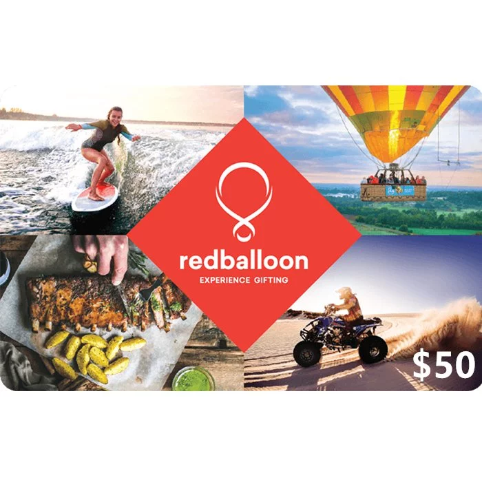 RedBalloon $50 NZD Physical Gift Cards (Express Delivery)