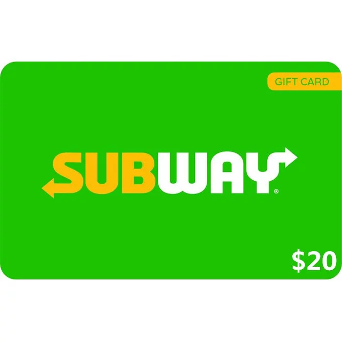 Subway $20 NZD Digital eGift Cards (Email Delivery)