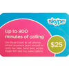 Skype $25 NZD Digital Gift Cards (Email Delivery)