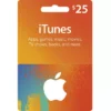 Apple iTunes $25 USD Digital Gift Card (Email Delivery)