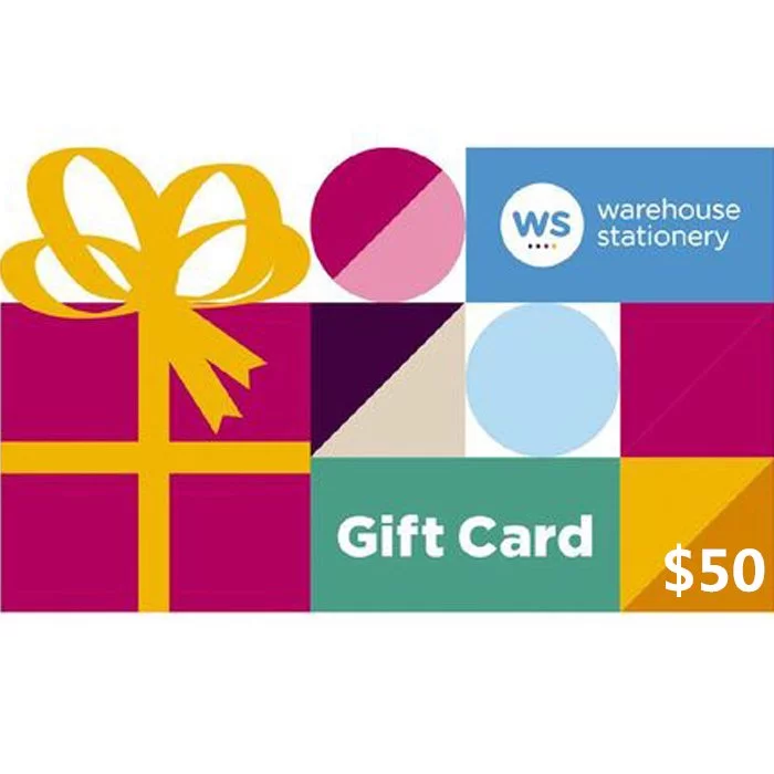Warehouse Stationery $50 NZD Physical Gift Card (Express Delivery)