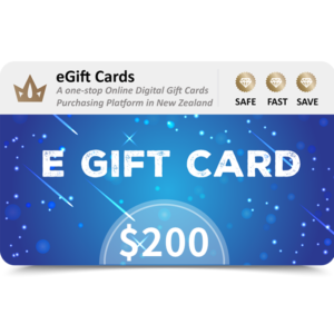 eGift Cards $200 NZD E Gift Card Discount (Email Delivery)