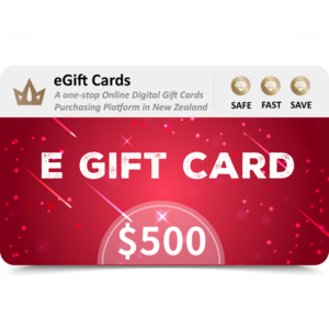 eGift Cards $500 NZD E Gift Card Discount (Email Delivery)