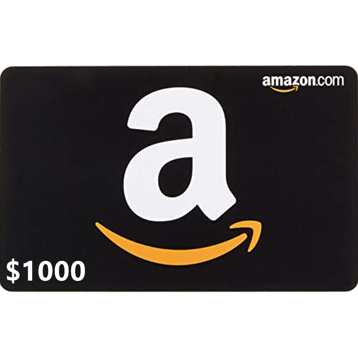 Amazon $1000 USD Digital Gift Card/Voucher (Email Delivery)
