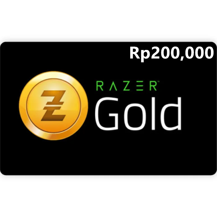 Razer Gold Rp200,000 IDR Gift Card (Email Delivery)