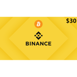 Binance $30 USD BTC Gift Card Digital Gift Card (Email Delivery)