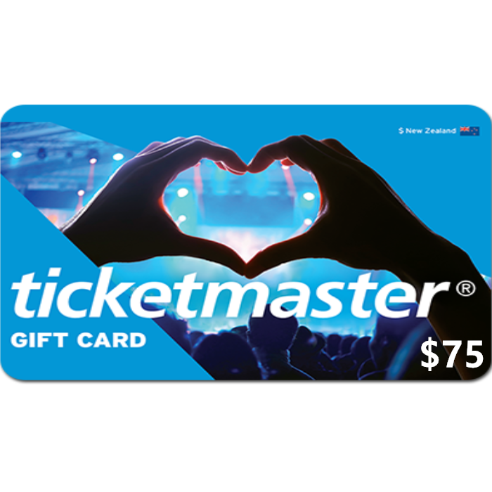 Ticketmaster Gift Card $75 NZD Digital Gift Cards (Email Delivery)