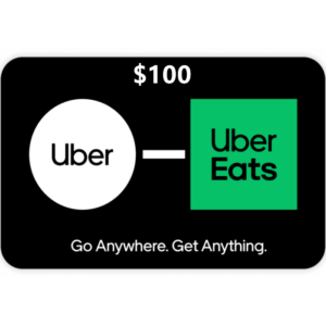 Uber $100 NZD Digital Gift Cards (Email Delivery)