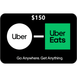 Uber $150 NZD Digital Gift Cards (Email Delivery)