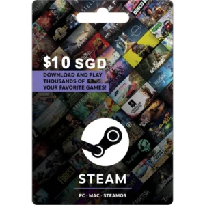 Steam $10 SGD (SG) Digital Gift Card (Email Delivery)