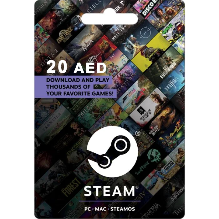 Steam 20 AED (UAE) Digital Gift Card (Email Delivery)