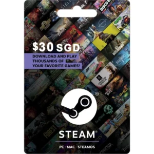 Steam $30 SGD (SG) Digital Gift Card (Email Delivery)
